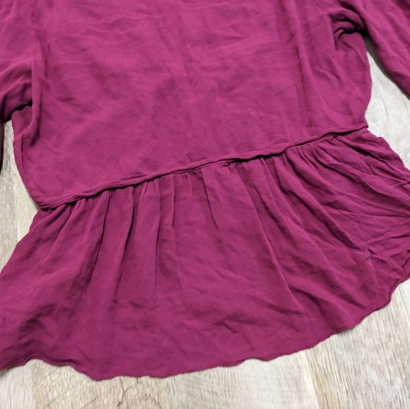 Lucky Brand Purple V Neck Long Sleeve Blouse - Picture 9 of 16